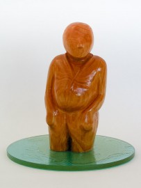 Birgit Sponheuer, 2002, Lindenholz , Glas, Lack