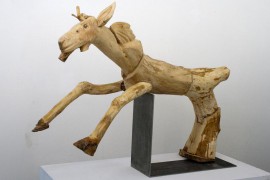 Sabine Wolf, 2010, Lindenholz und Stahl