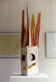 1996, Ulmenholz bemalt